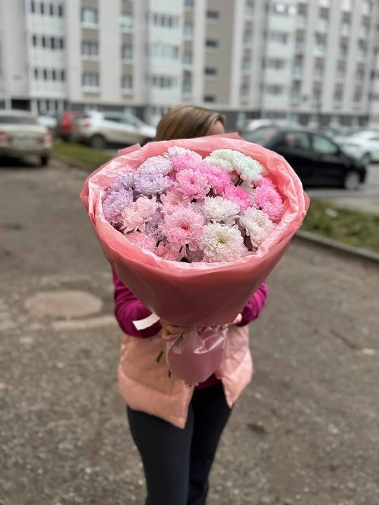 Букет «Зефирный» — монобукет с доставкой в Бору